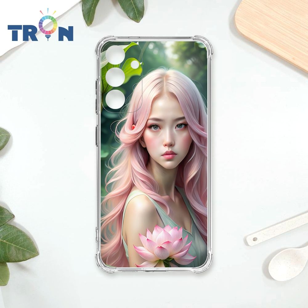  TRON 三星 A34 荷葉中的少女 四角防摔殼 手機殼