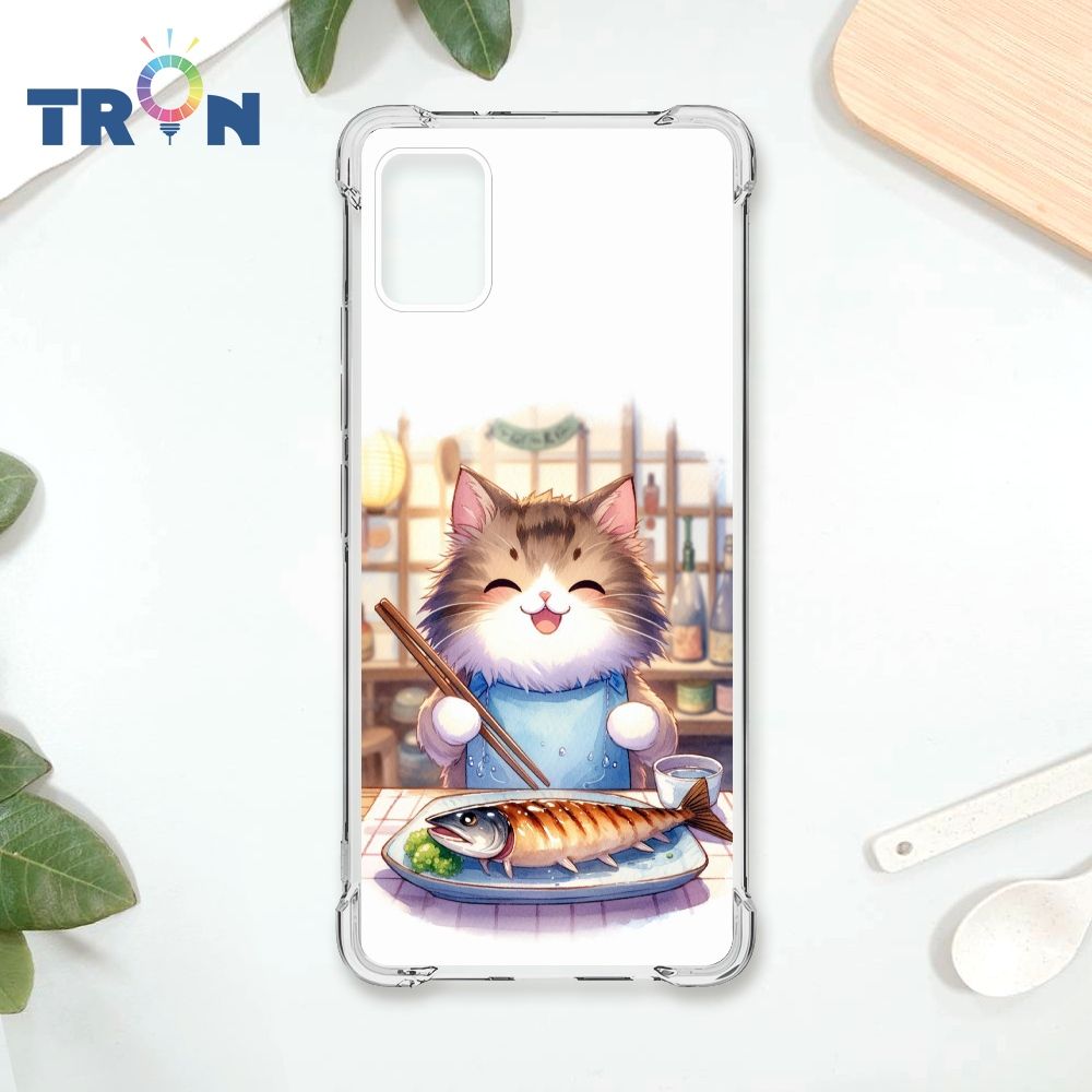  TRON 三星 A51 貓咪美食評鑑家 四角防摔殼 手機殼