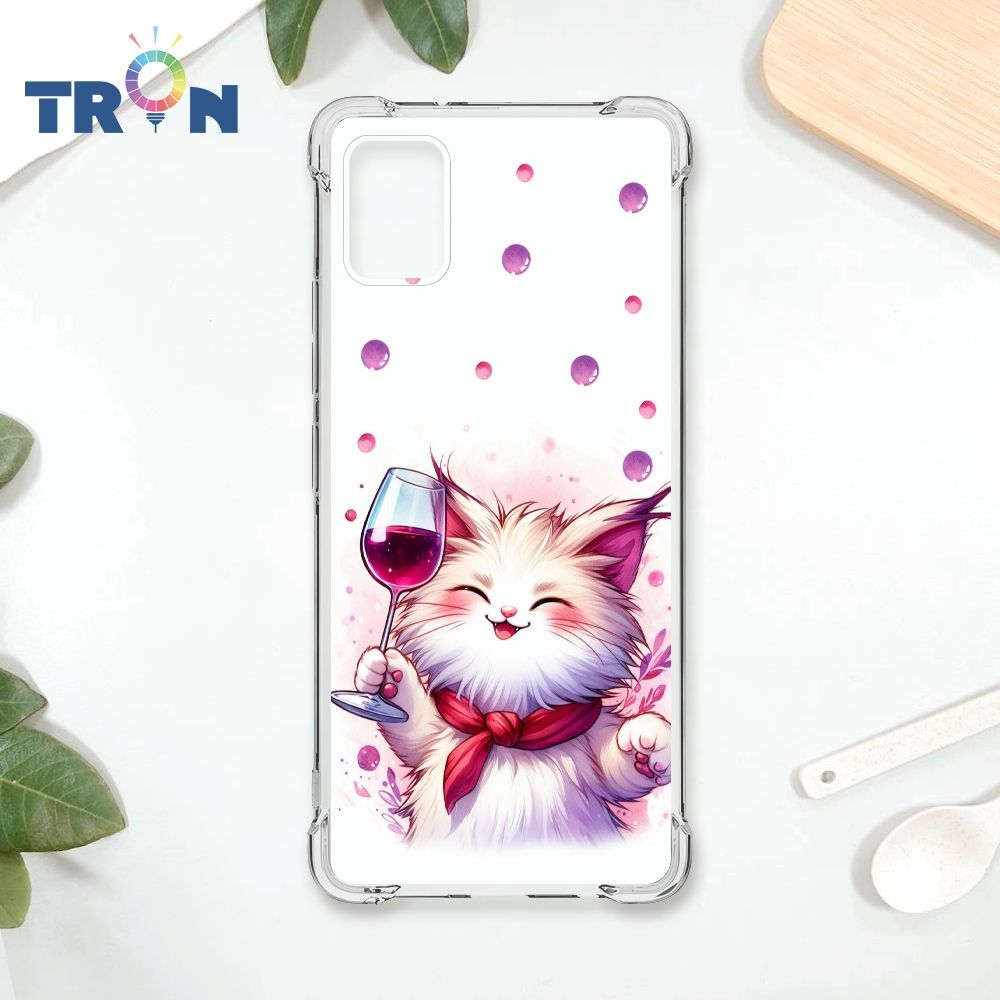  TRON 三星 A51 貓咪美食評鑑家 四角防摔殼 手機殼