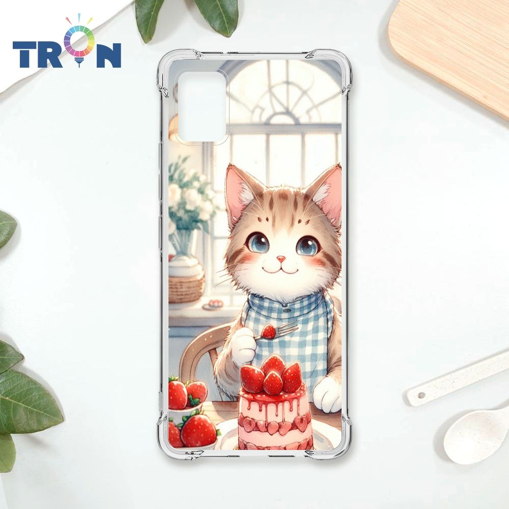  TRON 三星 A51 貓咪美食評鑑家 四角防摔殼 手機殼