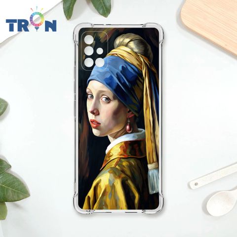 TRON 三星 A71 戴頭巾的少女 四角防摔殼 手機殼