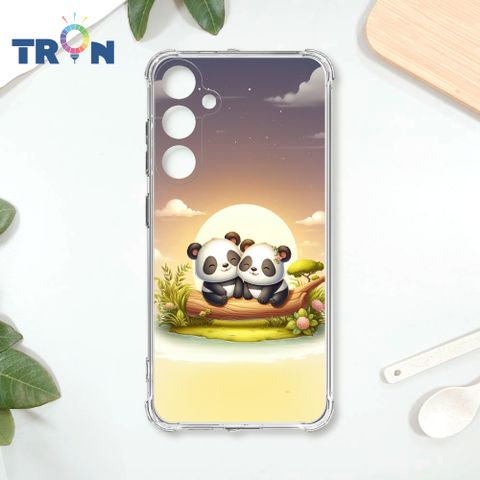 TRON 三星 A35 可愛萌熊貓 四角防摔殼 手機殼