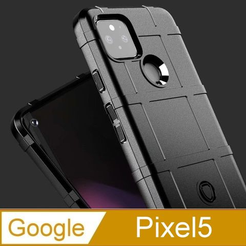 Totomo 對應:Google Pixel5保護殼(抗震防摔-高規防護盾)-黑