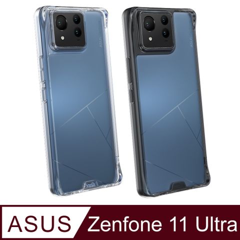 hoda 好貼 ASUS Zenfone 11 Ultra 晶石鋼化玻璃軍規防摔保護殼