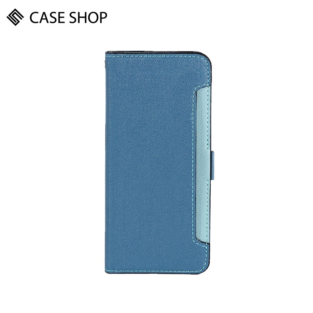 CASE SHOP  vivo V29(5G) 前收納側掀皮套-藍