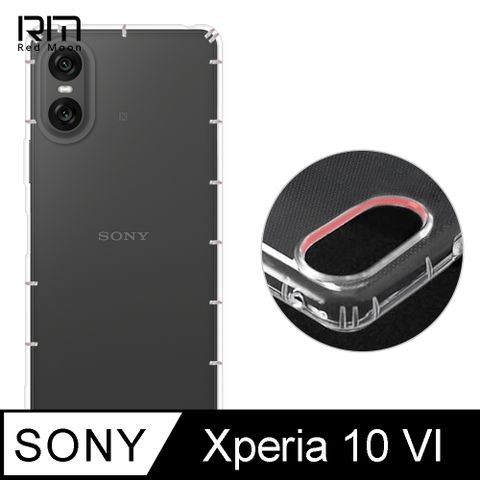 RedMoon SONY Xperia 10 VI 2024 防摔透明TPU手機軟殼 鏡頭孔增高版(XP10VI)