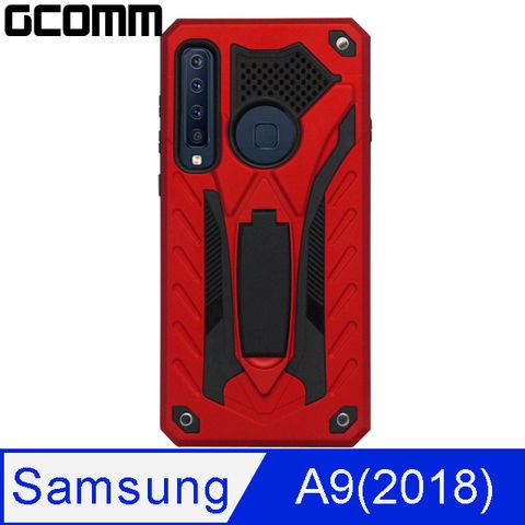 GCOMM Solid Armour 防摔盔甲保護殼 Galaxy A9(2018) 紅盔甲