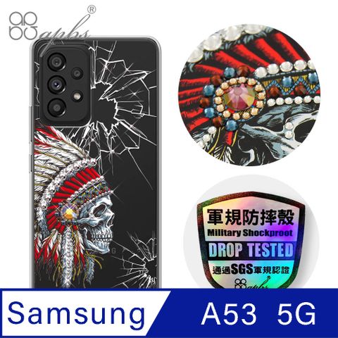 APBS apbs Samsung Galaxy A53 5G 輕薄軍規防摔水晶彩鑽手機殼-酋長