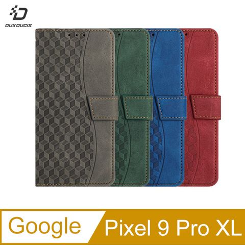 DUX DUCIS Google Pixel 9 Pro XL 菱格紋側翻皮套