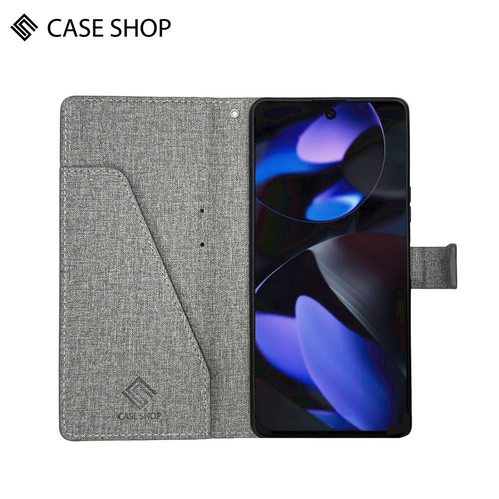 CASE SHOP  Google Pixel 9 / 9 Pro前收納側掀皮套-黑