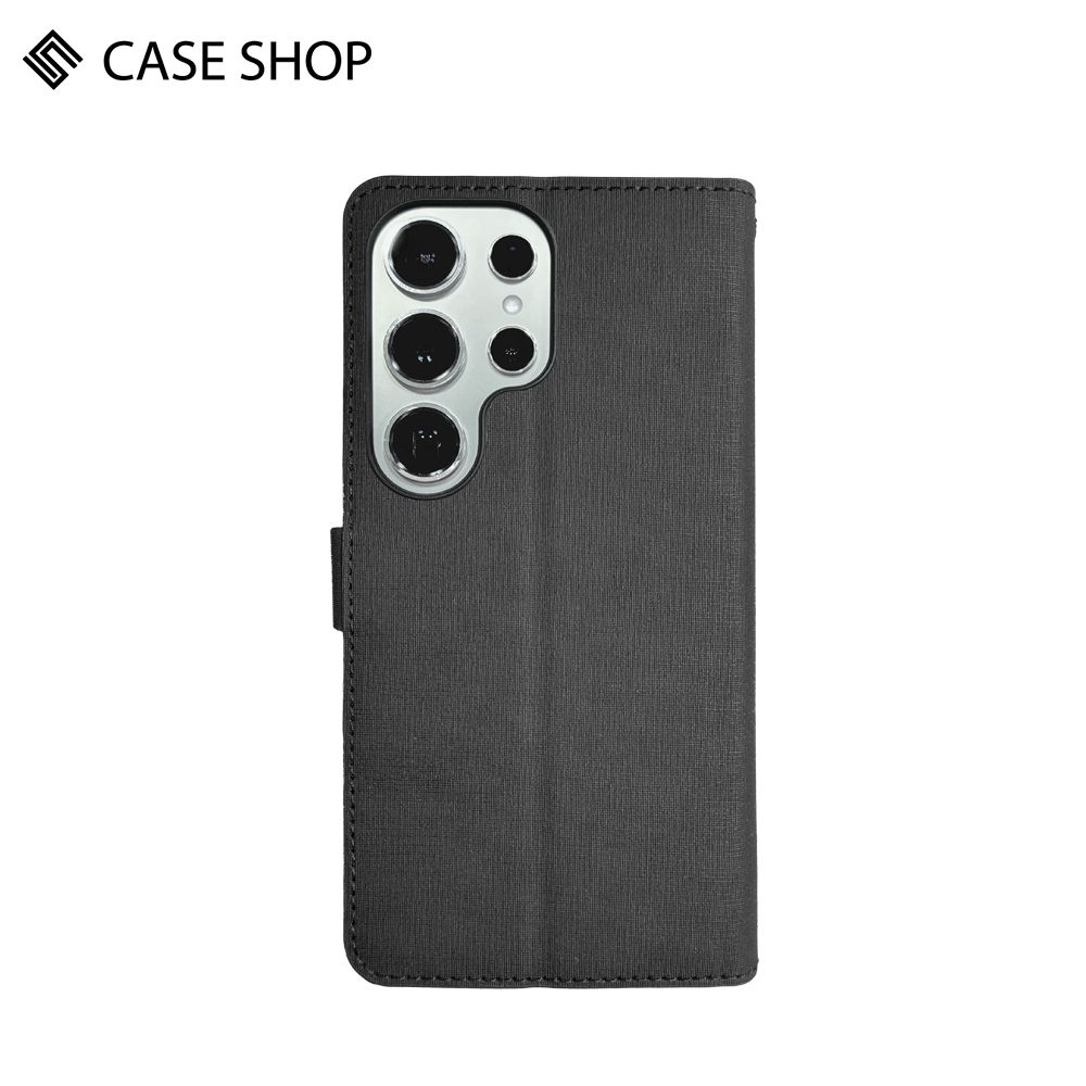 CASE SHOP  Samsung S24 Ultra 前收納側掀皮套-黑