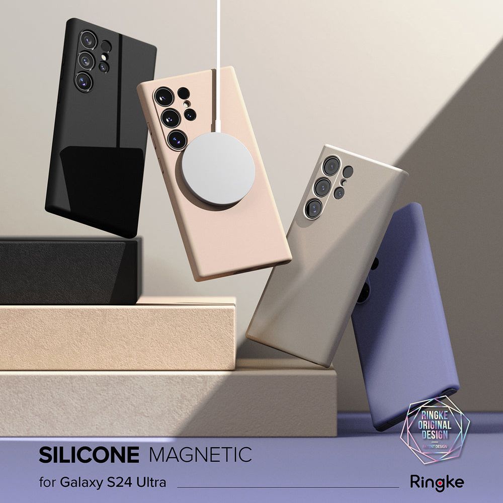 Ringke ｜三星 Galaxy S24 Ultra [Silicone Magnetic] 磁吸矽膠手機保護殼