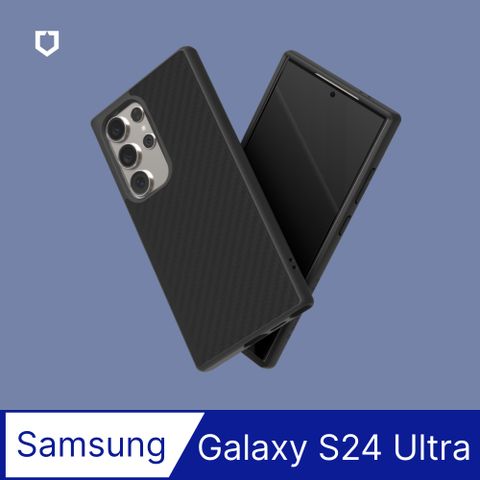 【犀牛盾】Samsung Galaxy S24 Ultra (6.8吋) SolidSuit 經典防摔背蓋手機保護殼-碳纖維紋路