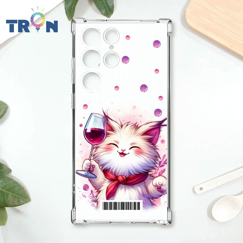  TRON 三星 S24 Ultra 貓咪美食評鑑家  載具 四角防摔殼 手機殼