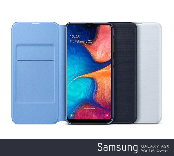 SAMSUNG Galaxy A20 原廠翻頁式皮套(台灣公司貨) - PChome 24h購物