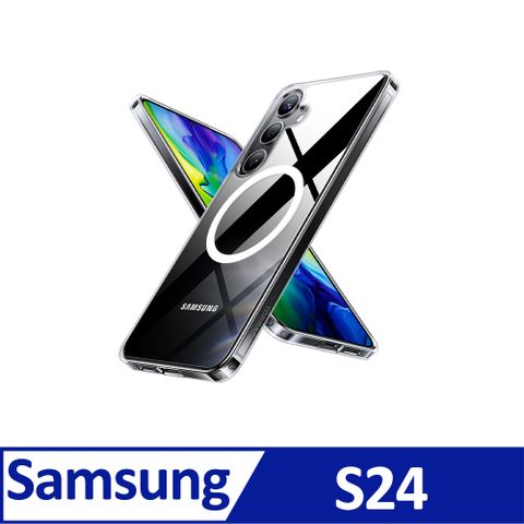 TORRAS 圖拉斯 Diamond-Mag Samsung S24 抗黃化MagSafe防摔手機殼|極致清透 自帶磁吸