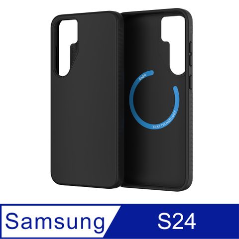ZAGG Samsung Galaxy S24 里約 黑色磁吸款-石墨烯防摔保護殼