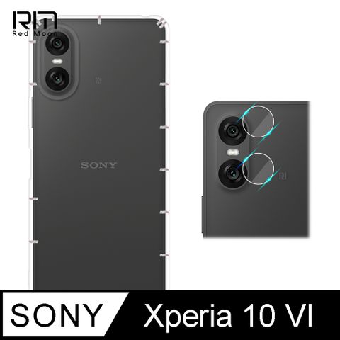 RedMoon SONY Xperia 10 VI 2024 手機殼貼2件組 空壓殼鏡頭增高版+厚版鏡頭貼