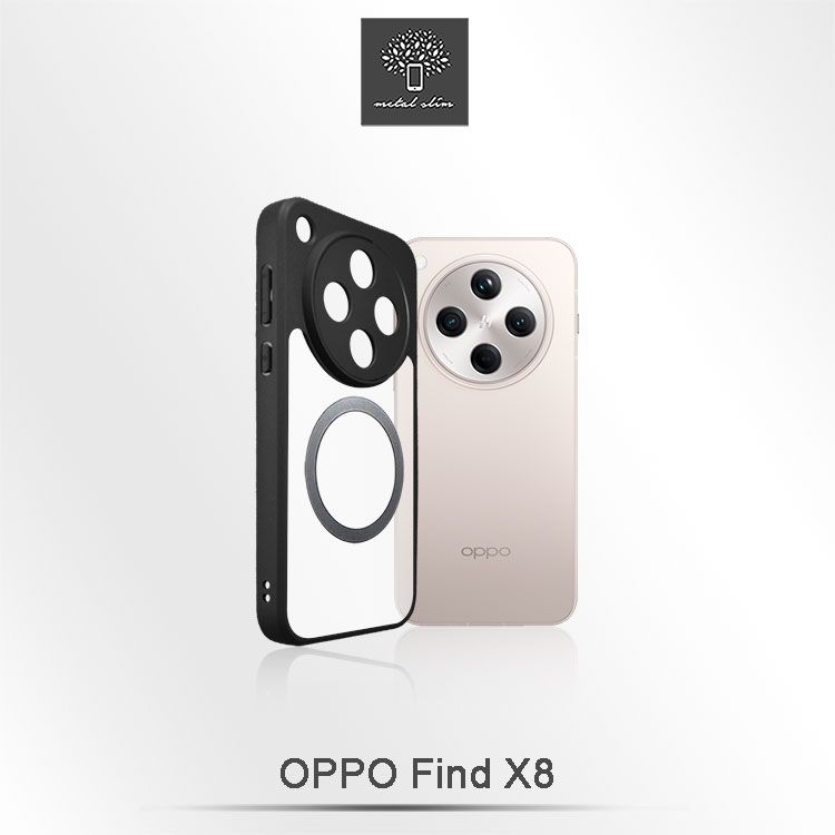 Metal-Slim OPPO Find X8 TPU+壓克力 雙料膚感防摔磁吸保護殼