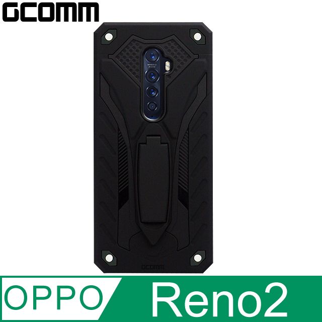 GCOMM  Solid Armour 防摔盔甲保護殼 OPPO Reno2 黑盔甲