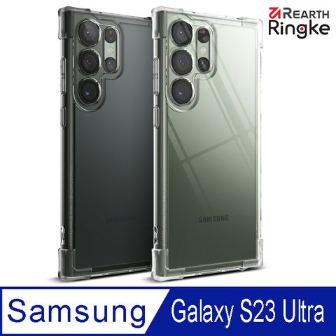 Ringke ｜三星 Galaxy S23 Ultra [Fusion Bumper] 防撞緩衝手機保護殼 透明 霧黑