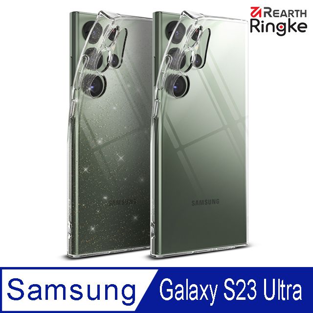 Ringke ｜三星 Galaxy S23 Ultra [Air] 纖薄手機保護殼 透明 亮粉透明