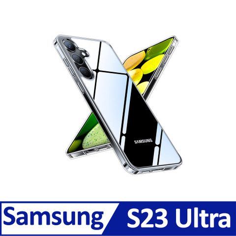 TORRAS Diamond Samsung S23 Ultra 抗黃化透明防摔手機殼｜鑽石般晶透 鑽石級防護