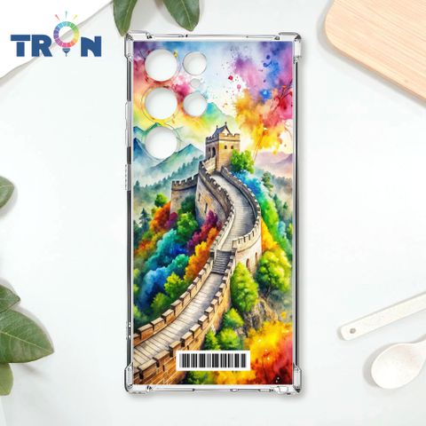 TRON 三星 S23 Ultra 建築水墨彩畫  載具 四角防摔殼 手機殼