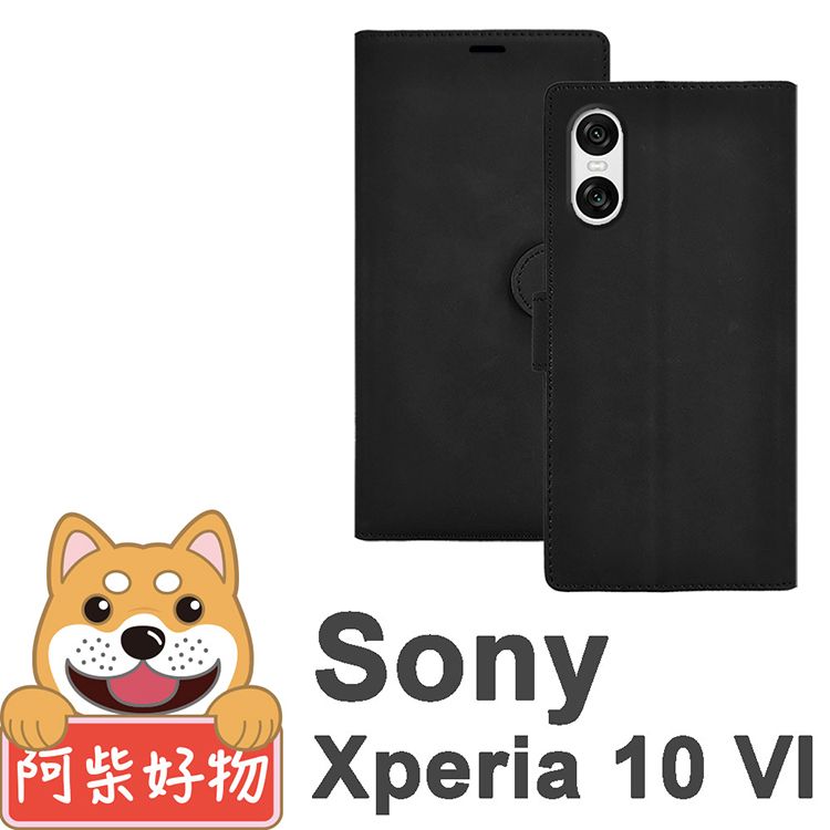 阿柴好物  Sony Xperia 10 VI 仿小牛皮前扣磁吸皮套