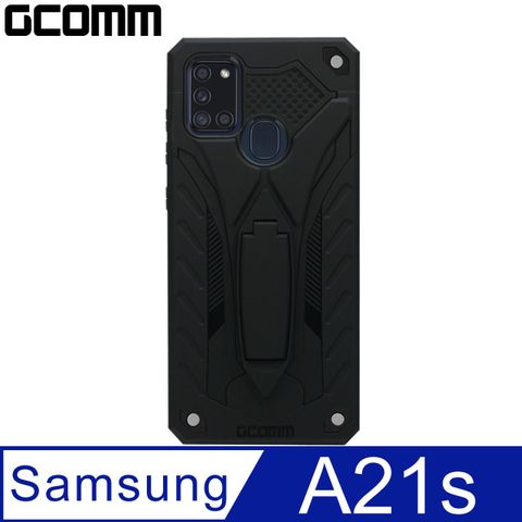 GCOMM Solid Armour 防摔盔甲保護殼 三星 A21s 黑盔甲
