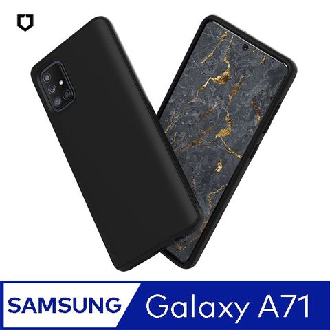 【犀牛盾】Samsung Galaxy A71 (4G) (6.7吋) SolidSuit 經典防摔背蓋手機保護殼-黑色