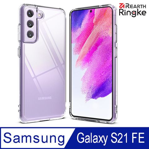 Ringke Fusion三星 Galaxy S21 FE 5G 6.4吋 透明PC防刮背蓋 + TPU防摔防撞邊框 手機保護殼