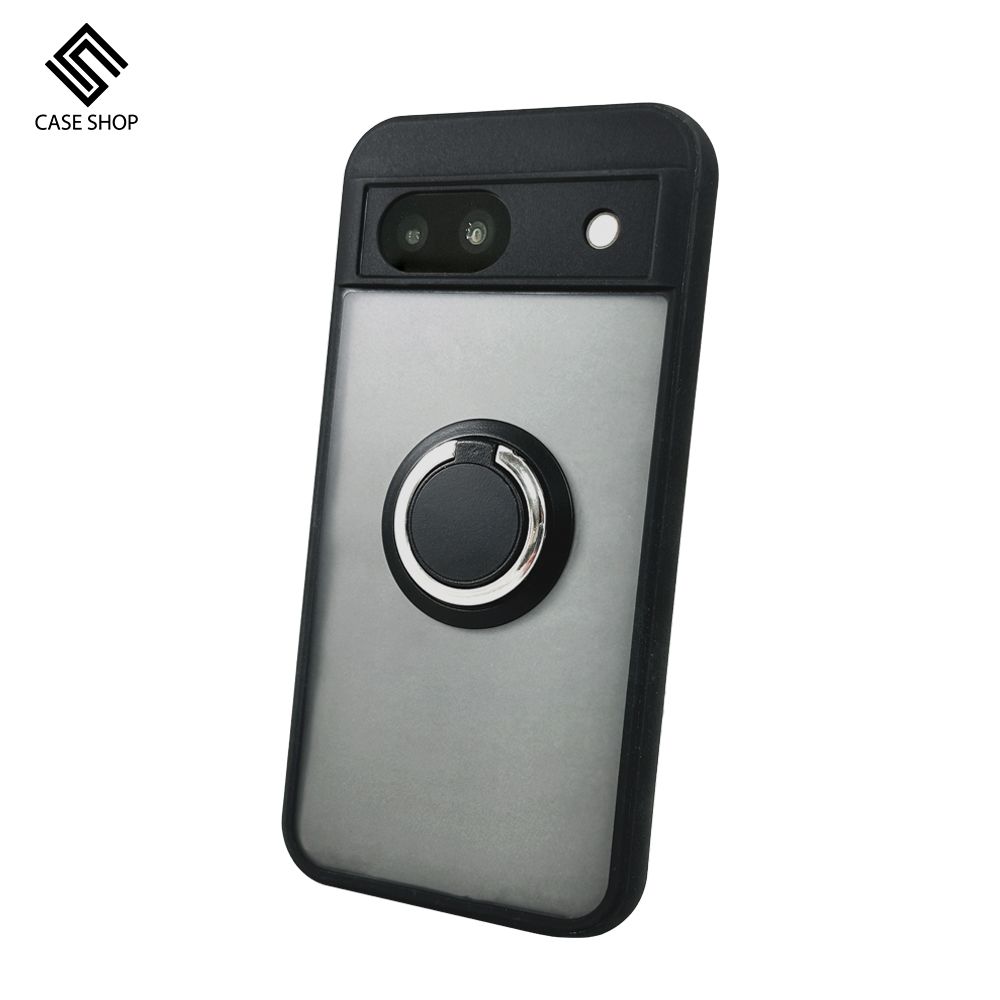 CASE SHOP  Google Pixel 8a 指環支架站立保護殼-黑