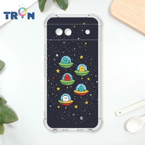 TRON GOOGLE Pixel 8A 星空飛碟外星人系列 四角防摔殼 手機殼