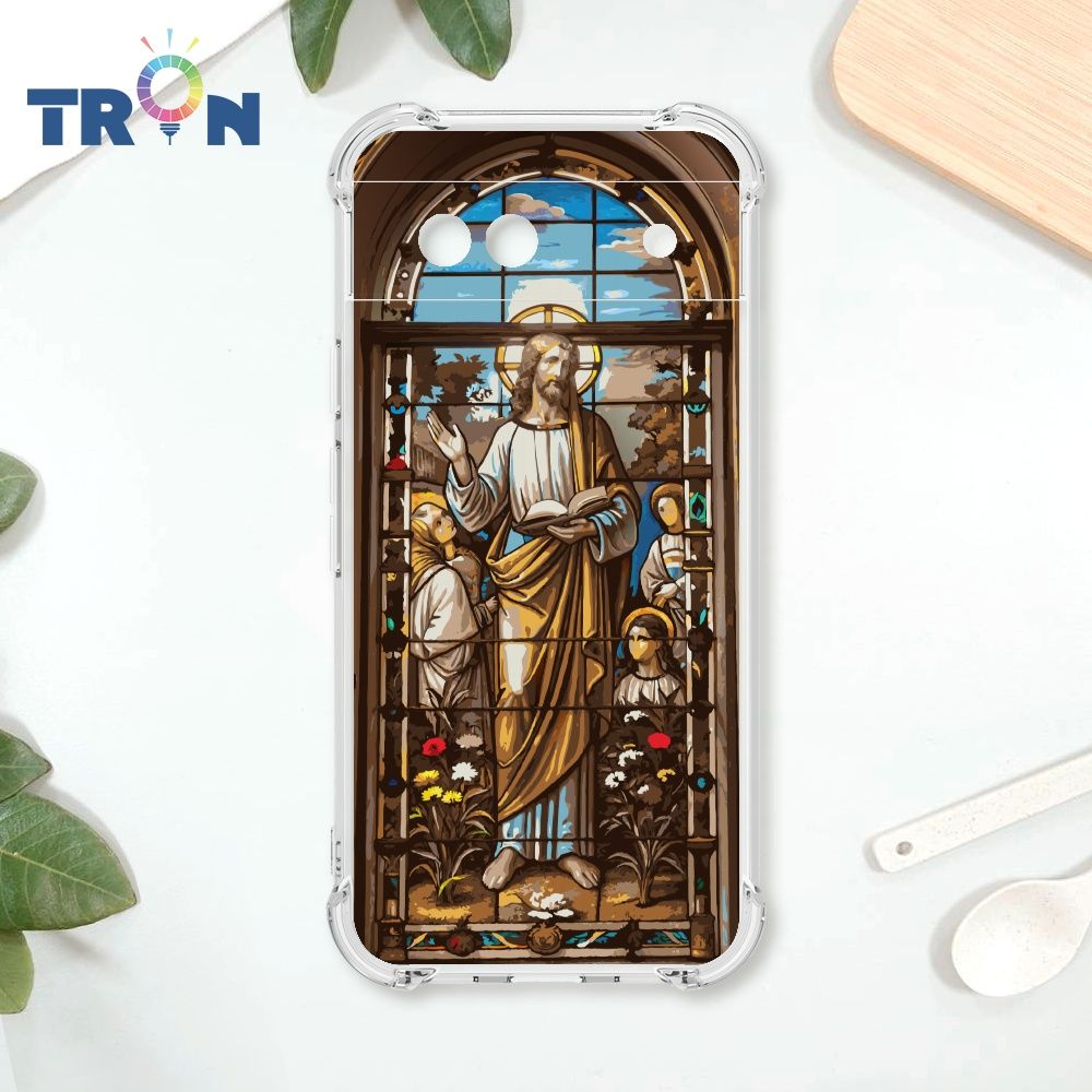  TRON GOOGLE Pixel 8A 耶穌彩繪玻璃 四角防摔殼 手機殼