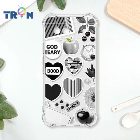 TRON GOOGLE Pixel 8A 灰黑剪綵風 四角防摔殼 手機殼