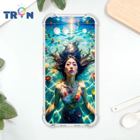 TRON GOOGLE Pixel 8A 花海中游泳的少女 四角防摔殼 手機殼