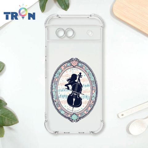 TRON GOOGLE Pixel 8A 公主剪影風格透明殼 四角防摔殼 手機殼