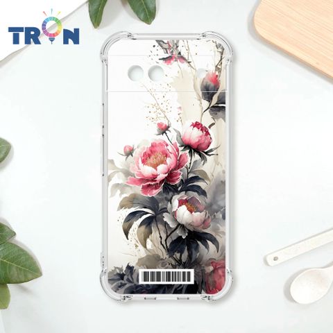 TRON GOOGLE Pixel 8A 水墨牡丹花  載具 四角防摔殼 手機殼