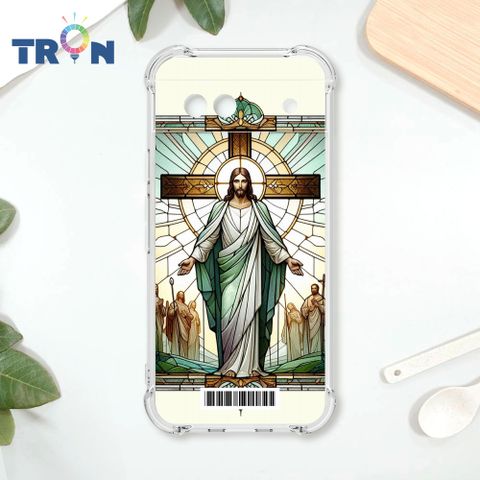 TRON GOOGLE Pixel 8A 耶穌彩繪玻璃  載具 四角防摔殼 手機殼
