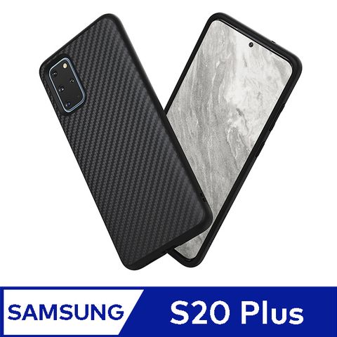 RHINOSHIELD 犀牛盾 Samsung Galaxy S20+ (6.7吋) SolidSuit 防摔背蓋手機保護殼-碳纖維紋路