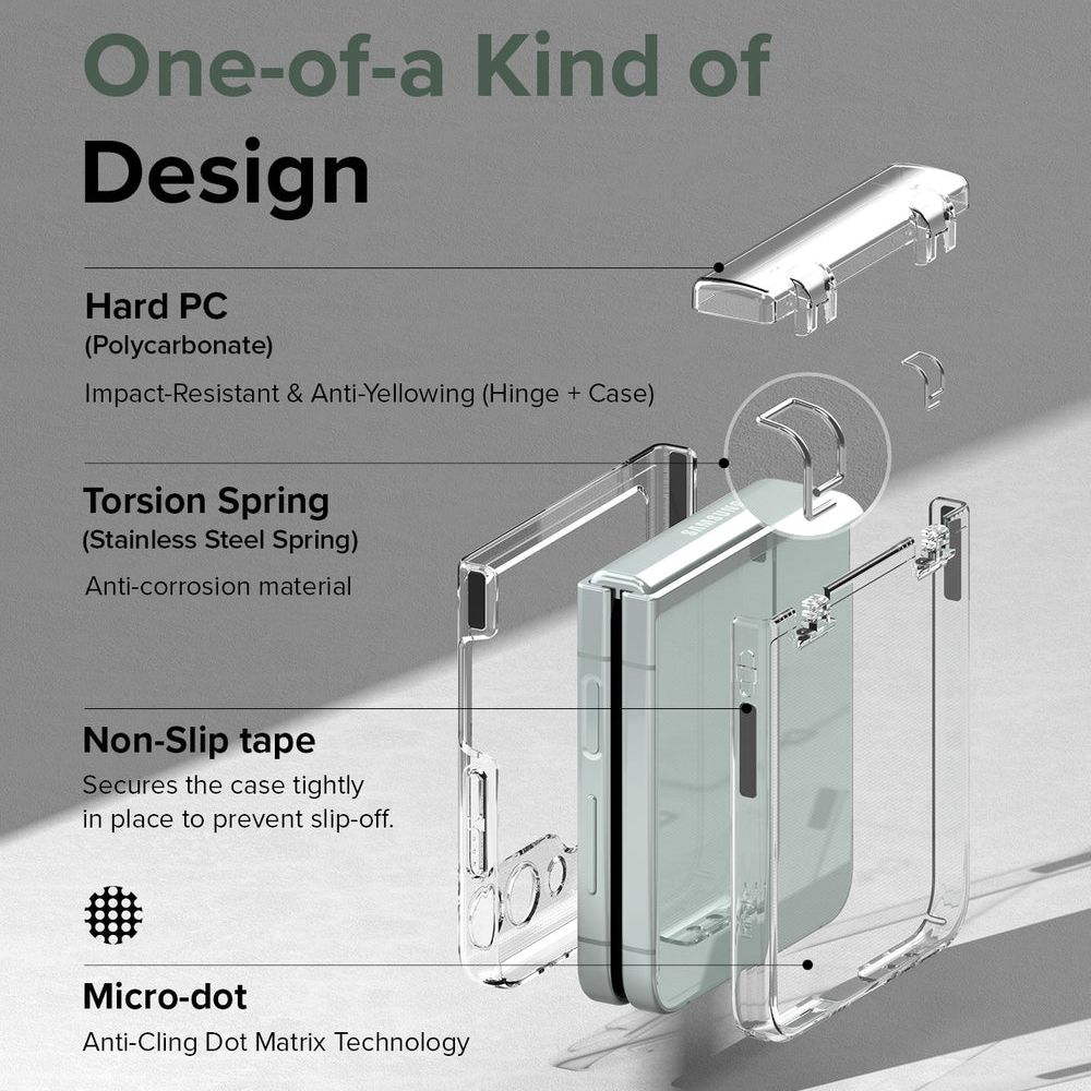 Ringke ｜三星 Galaxy Z Flip 5 [Slim Hinge] 全覆蓋輕薄手機保護殼