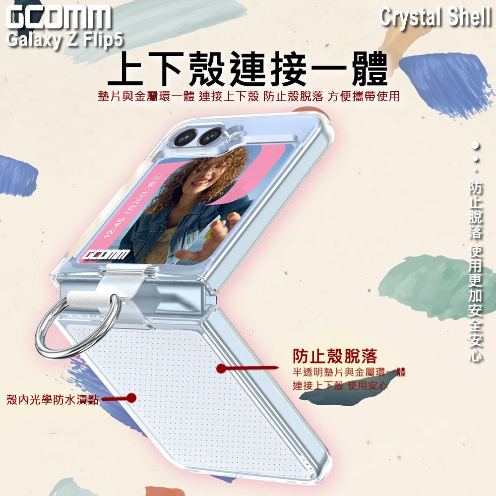 GCOMM  Crystal Shell 亮透耐衝擊殼 三星 Z Flip5