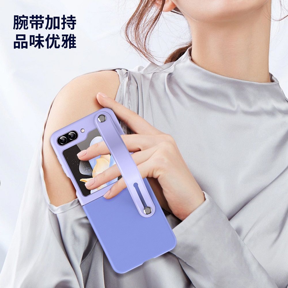  【ACE_CASE】Samsung Galaxy  Z  Flip6 雙色腕帶 手機殼 保護殼 保護套