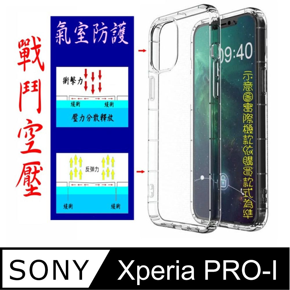 SONY 索尼 空壓氣墊防摔保護套/空壓殼 For: Xperia PRO-I