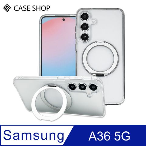 CASE SHOP 三星 A36 5G 360º磁吸站立保護殼-透明