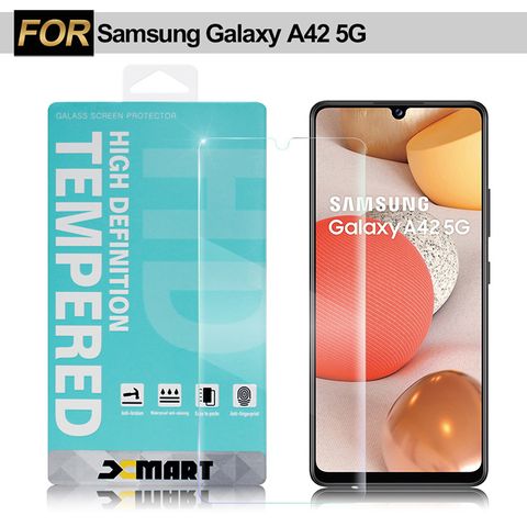 清透美型 展現完美Xmart for 三星 Samsung Galaxy A42 5G 薄型9H玻璃保護貼-非滿版