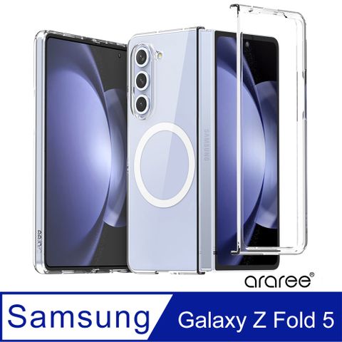 Araree 三星 Galaxy Z Fold 5 磁吸式保護殼(Nukin M)(透明)