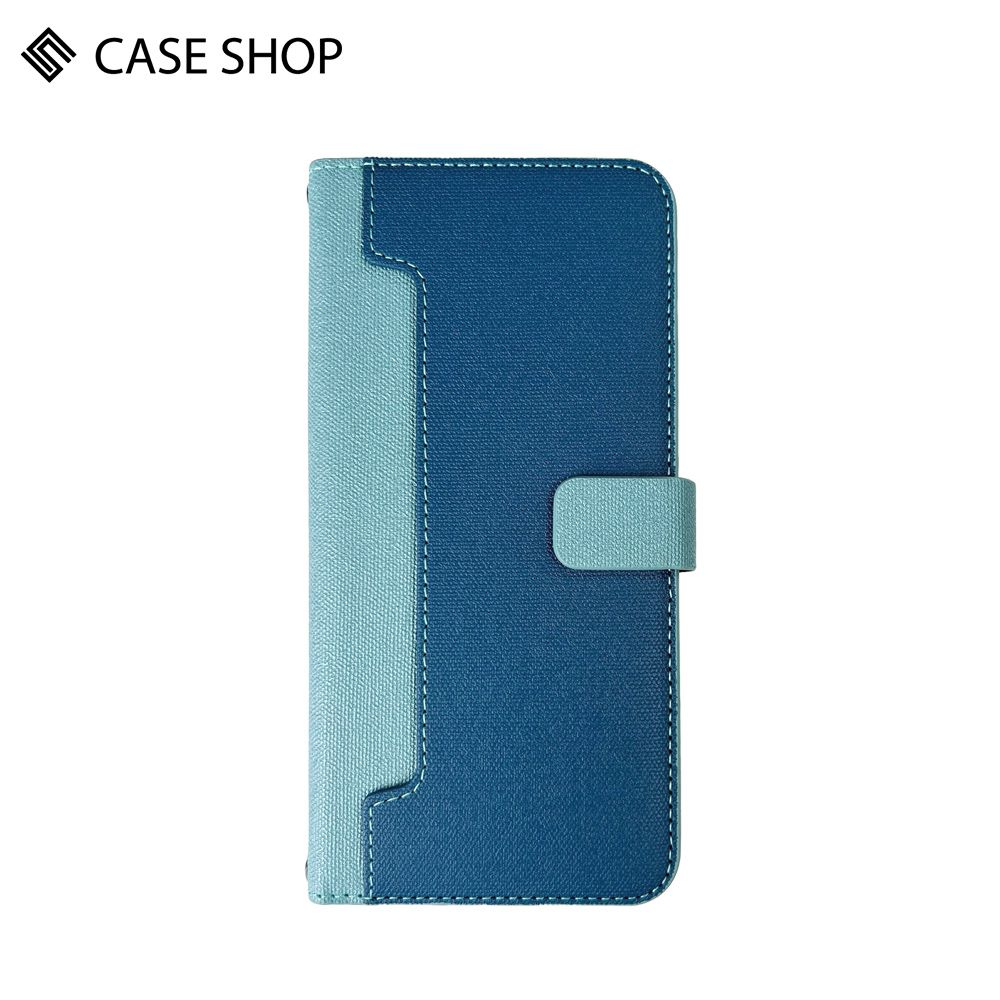 CASE SHOP  Samsung  A15前收納皮套背帶組-藍