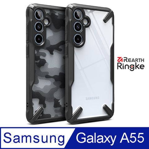 Ringke Fusion-X三星 Galaxy A55 5G 透明PC防刮背蓋 + TPU防摔防撞邊框 手機保護殼